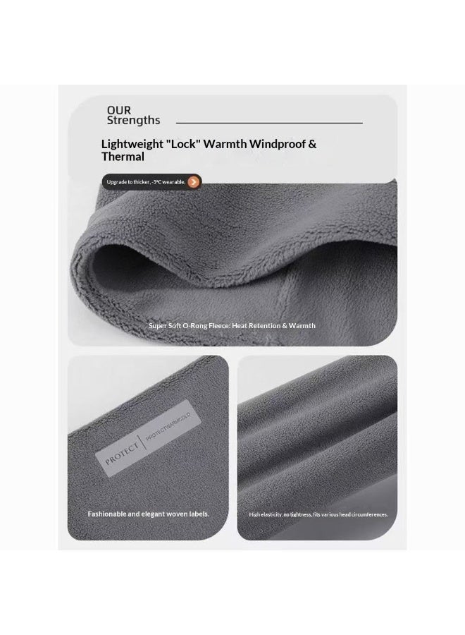 Protect Winter Hat Scarf Gloves Sets - Soft Knitted Neck Warmer Fleece Liner Warm Beanie Cap Touchscreen Gloves for Men Women - Image 5